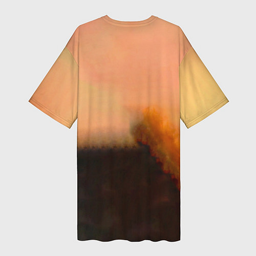 Женская длинная футболка Агата Кристи OPIUM / 3D-принт – фото 2