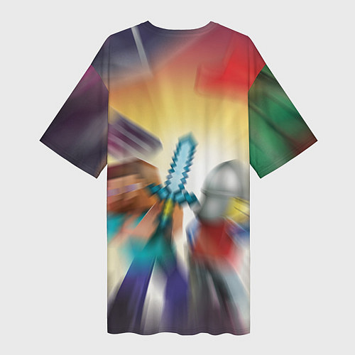 Женская длинная футболка MINECRAFT МАЙНКРАФТ Z / 3D-принт – фото 2