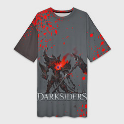 Женская длинная футболка Darksiders Гнев Войны Z