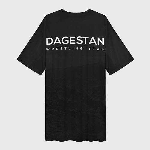 Женская длинная футболка Dagestan wrestling team / 3D-принт – фото 2