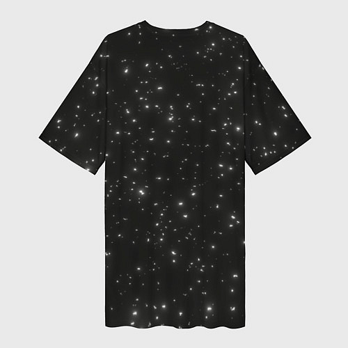 Женская длинная футболка Звезды / 3D-принт – фото 2