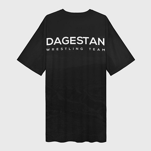 Женская длинная футболка Dagestan wrestling Uguev / 3D-принт – фото 2