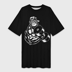 Футболка женская длинная Ironmonkey, цвет: 3D-принт