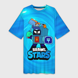 Женская длинная футболка Ash Brawl Stars Эш