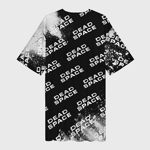 Женская длинная футболка Dead Space - Exposion Pattern / 3D-принт – фото 2