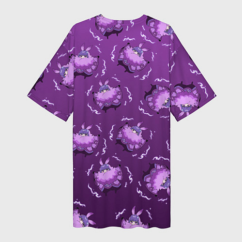 Женская длинная футболка БААЛ BAAL ГЕНШИН / 3D-принт – фото 2