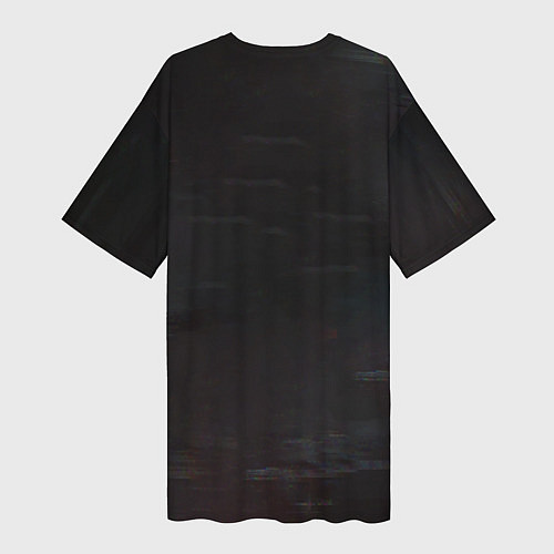 Женская длинная футболка Boris Brejcha Mask / 3D-принт – фото 2