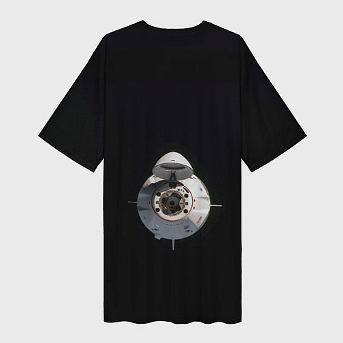 Женская длинная футболка SpaceX Dragon 2 / 3D-принт – фото 2