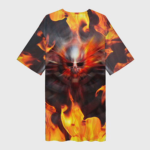 Женская длинная футболка FIRE GEARS OF WAR ПОСТЕР В ОГНЕ Z / 3D-принт – фото 2