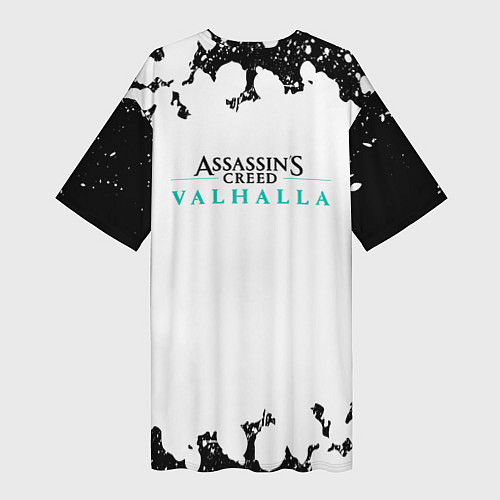 Женская длинная футболка ASSASSINS CREED VALHALLA спина Z / 3D-принт – фото 2