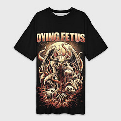 Женская длинная футболка Dying Fetus