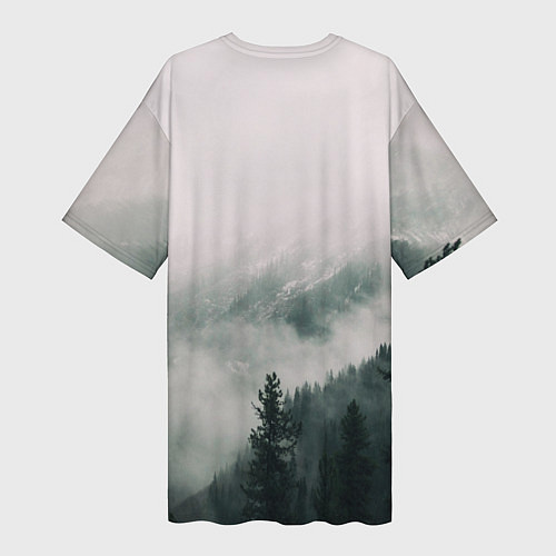 Женская длинная футболка FENRIR РУНЫ RUNES Z / 3D-принт – фото 2