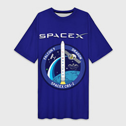 Женская длинная футболка Space X