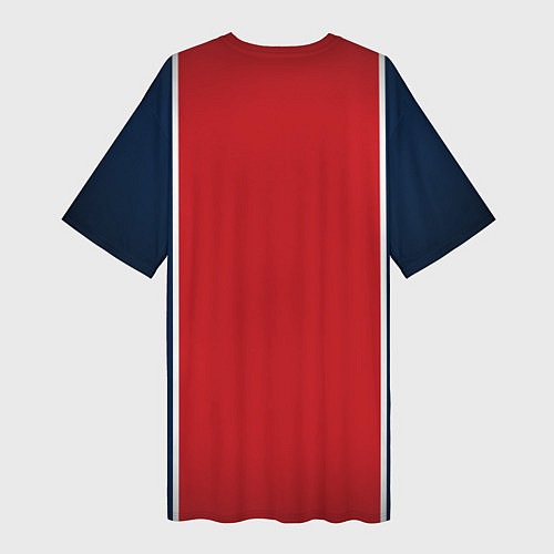 Женская длинная футболка Paris Saint-Germain PSG / 3D-принт – фото 2
