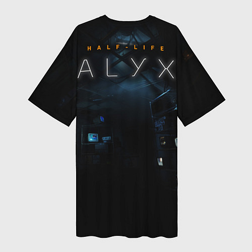 Женская длинная футболка HL Alyx / 3D-принт – фото 2