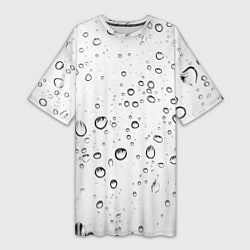 Женская длинная футболка Утренний дождь