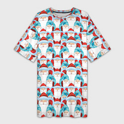 Женская длинная футболка Дедушки Морозы
