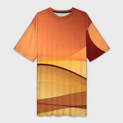 Женская длинная футболка Пустыня Арракис Дюна