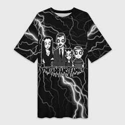 Женская длинная футболка Addams family Семейка Аддамс