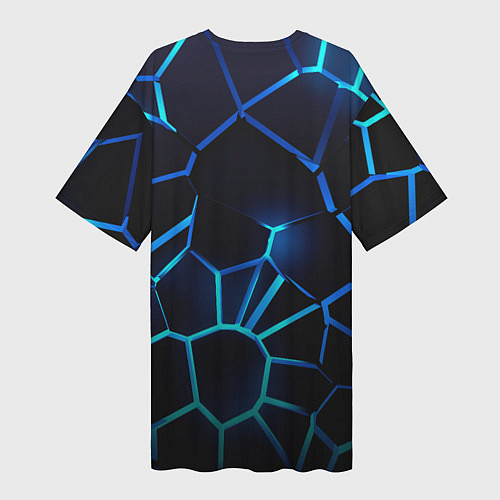 Женская длинная футболка Volkswagen слоган Das Auto / 3D-принт – фото 2