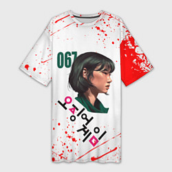 Женская длинная футболка KANG SAE BYEOK SQUID GAME