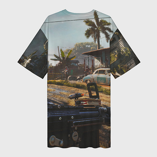 Женская длинная футболка Far Cry 6 game art / 3D-принт – фото 2