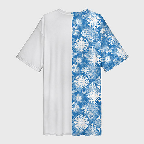 Женская длинная футболка Подарок от Санты / 3D-принт – фото 2