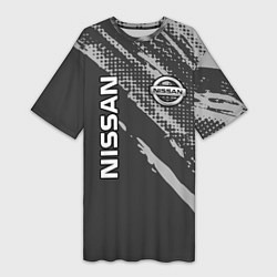 Женская длинная футболка Nissan Car Ниссан