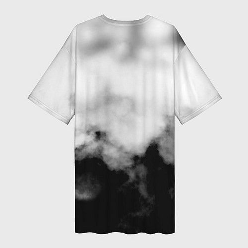 Женская длинная футболка Берсерк: Облачно / 3D-принт – фото 2