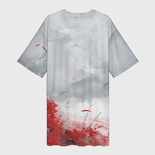 Женская длинная футболка Naraka BP / 3D-принт – фото 2