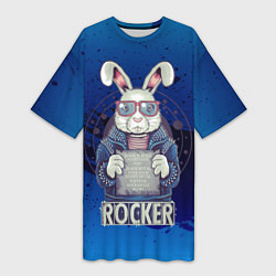 Футболка женская длинная Rocker!, цвет: 3D-принт