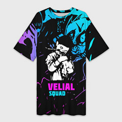 Женская длинная футболка Velial Squad neon
