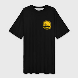 Женская длинная футболка GOLDEN STATE WARRIORS BLACK STYLE