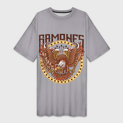 Женская длинная футболка Ramones Eagle