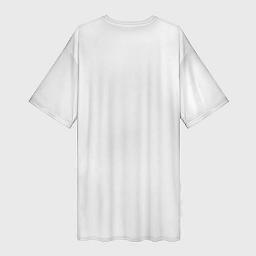 Женская длинная футболка Аска Лэнгли в современном стиле / 3D-принт – фото 2