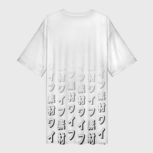 Женская длинная футболка Waifu - 2B Nier / 3D-принт – фото 2