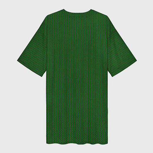 Женская длинная футболка Вязанный олень / 3D-принт – фото 2