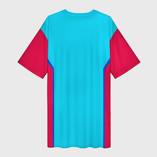 Женская длинная футболка Ретро стиль FIRM / 3D-принт – фото 2