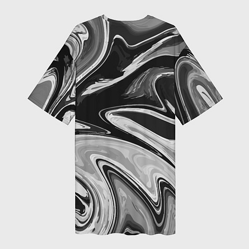 Женская длинная футболка Abstraction vanguard / 3D-принт – фото 2