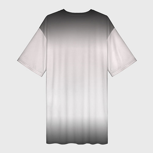 Женская длинная футболка SCRUBS in white / 3D-принт – фото 2