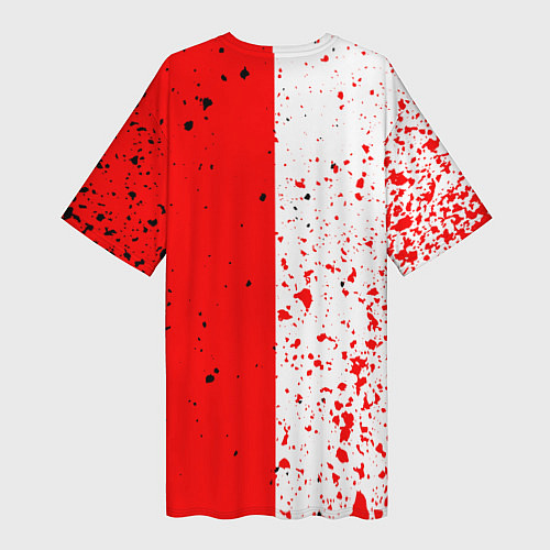 Женская длинная футболка ДЕКСТЕР DEXTER NEW BLOOD / 3D-принт – фото 2