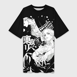 Женская длинная футболка Токийские мстители: Майки и Дракен