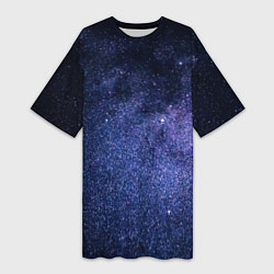 Женская длинная футболка Night sky