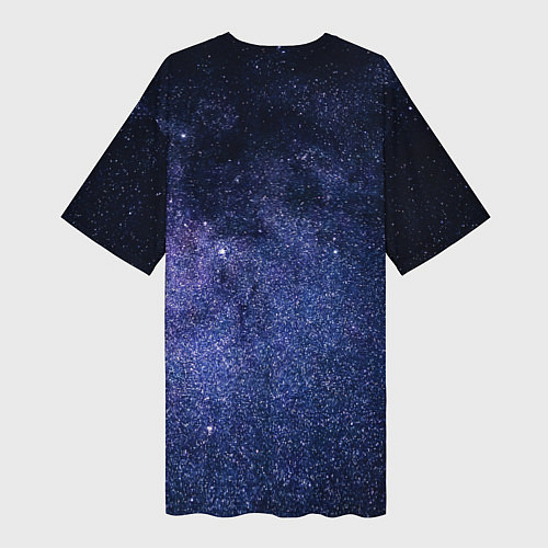 Женская длинная футболка Night sky / 3D-принт – фото 2