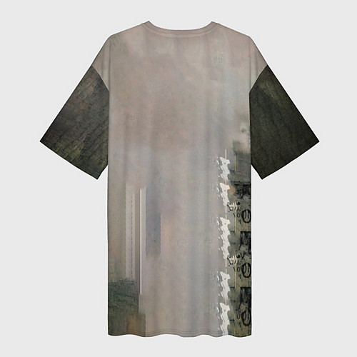 Женская длинная футболка Hybrid Theory Live Around The World - Linkin Park / 3D-принт – фото 2