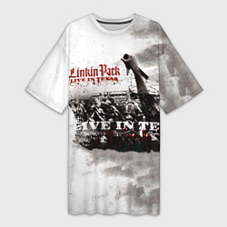 Женская длинная футболка Live in Texas - Linkin Park