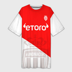 Футболка женская длинная AC Monaco Golovin Fan Theme, цвет: 3D-принт