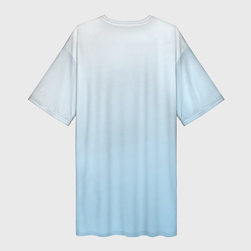 Женская длинная футболка Дед Мороз пьет красное / 3D-принт – фото 2