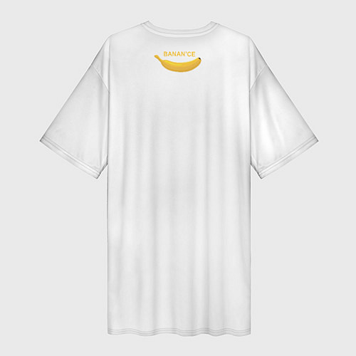 Женская длинная футболка Crypto banana / 3D-принт – фото 2