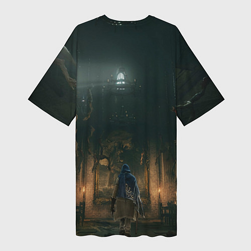Женская длинная футболка Elden Ring - логово / 3D-принт – фото 2